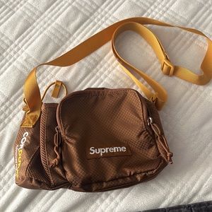 Supreme Brown Cordura Fabric sidebag Without water bottle